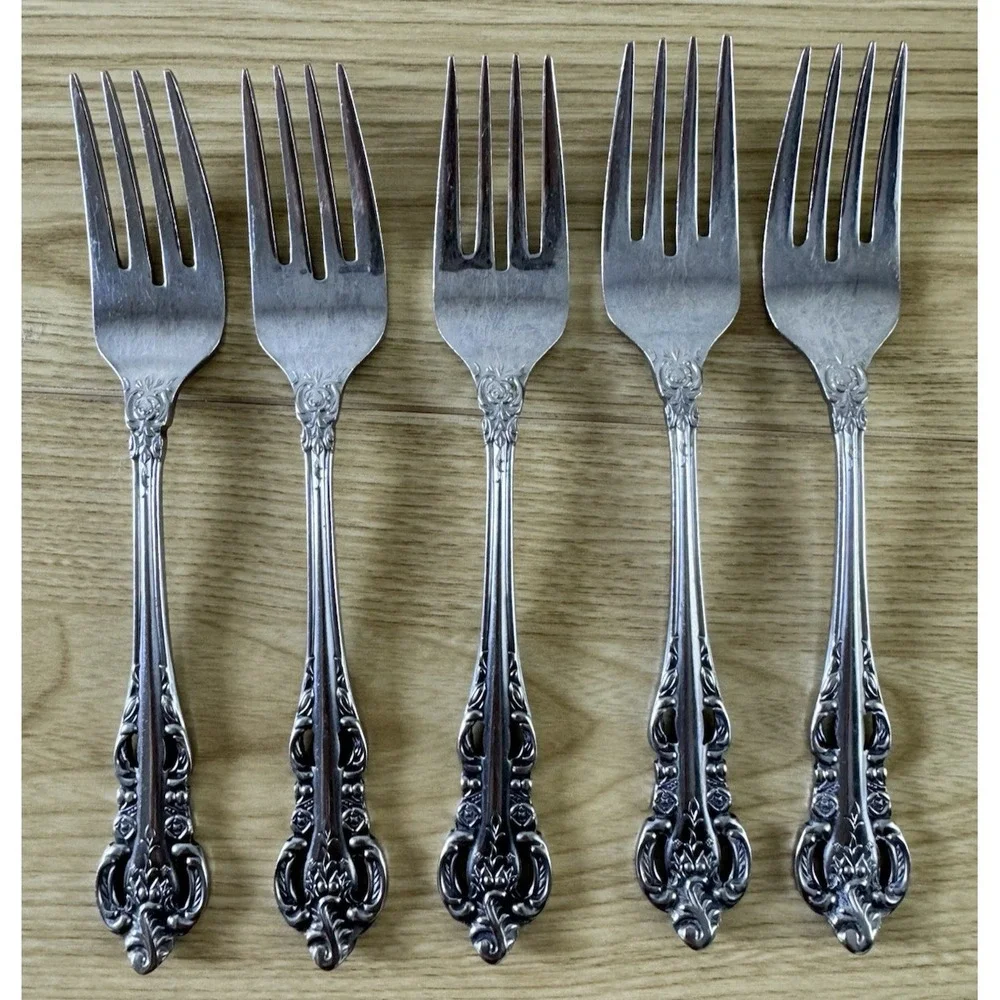 Vintage Stanley Roberts Lady Joann Salad Forks 6 1/2